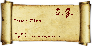 Deuch Zita névjegykártya